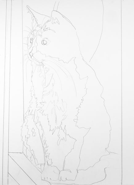 *Digital Download* Brusho and Beyond -Painting with Ward Jene Stroud "Remember" The Black Cat