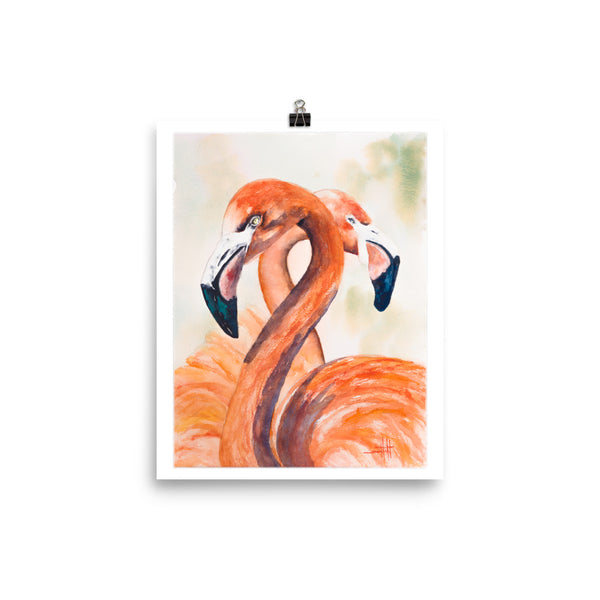 Flamingos Valentine *Fine Art Prints