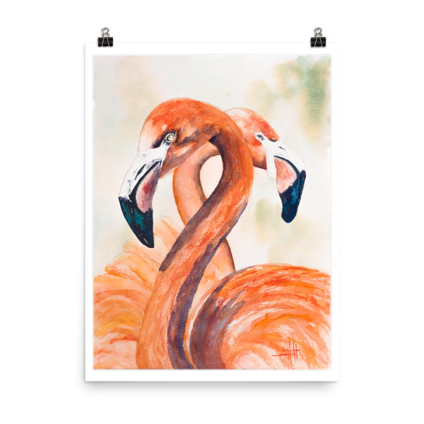 Flamingos Valentine *Fine Art Prints