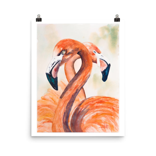 Flamingos Valentine *Fine Art Prints