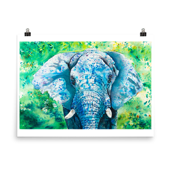 The Blue Elephant *Fine Art Prints