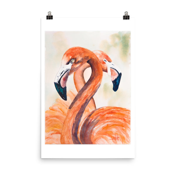 Flamingos Valentine *Fine Art Prints