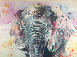 The Art of Ward Jene Stroud - Weekly Vlog #1 Brusho Elephant!
