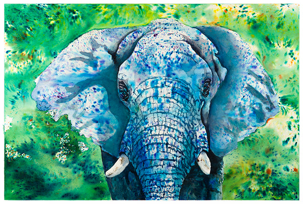 The Blue Elephant *Fine Art Prints