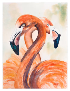 Flamingos Valentine *Fine Art Prints