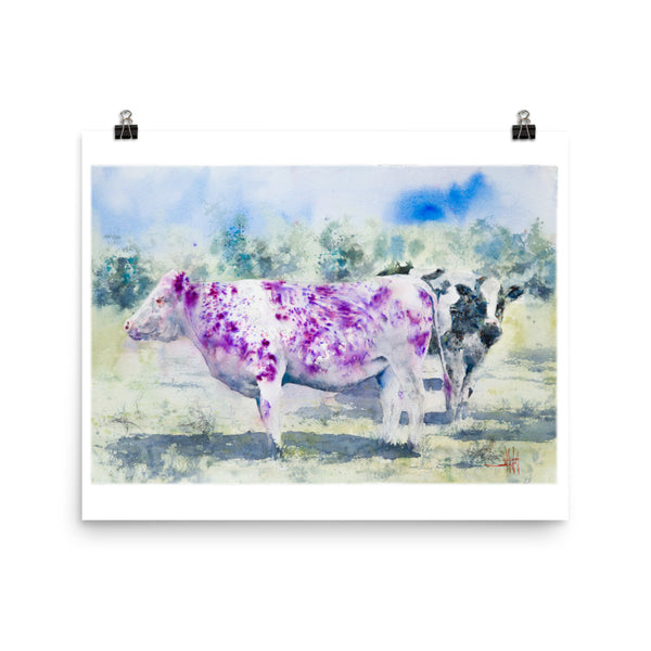 Purple Cow *Fine Art Prints
