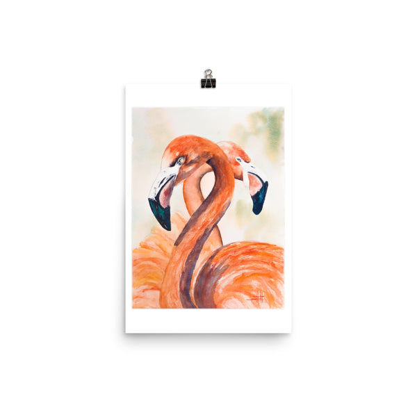 Flamingos Valentine *Fine Art Prints